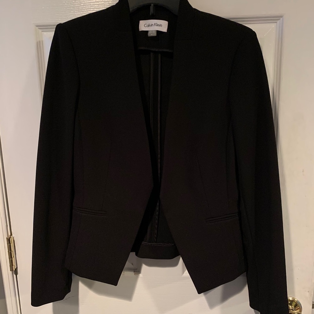 NWT Calvin Klein open front blazer
